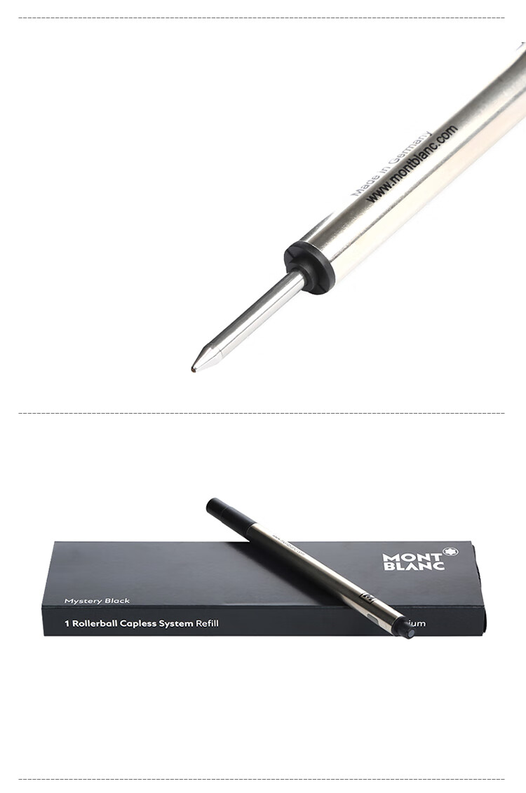 Montblanc M Series Black Signature Pen Refill M Nib 113777/128242 Single Pack [Gift] 3