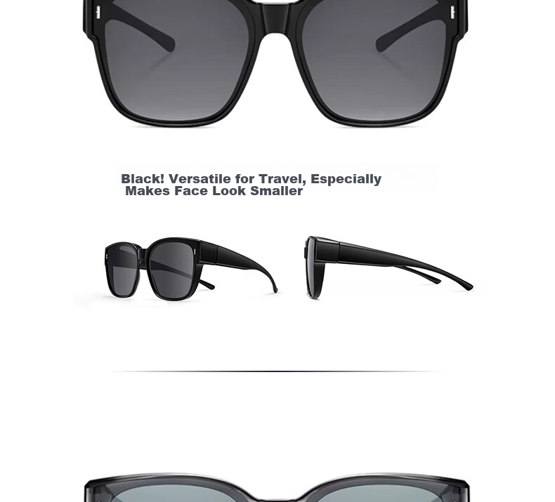 One&one Sunglasses Clip-On for Nearsightedness, Polarized UV Protection Sunglasses for Men And Women, Suitable for Driving And Travel 25