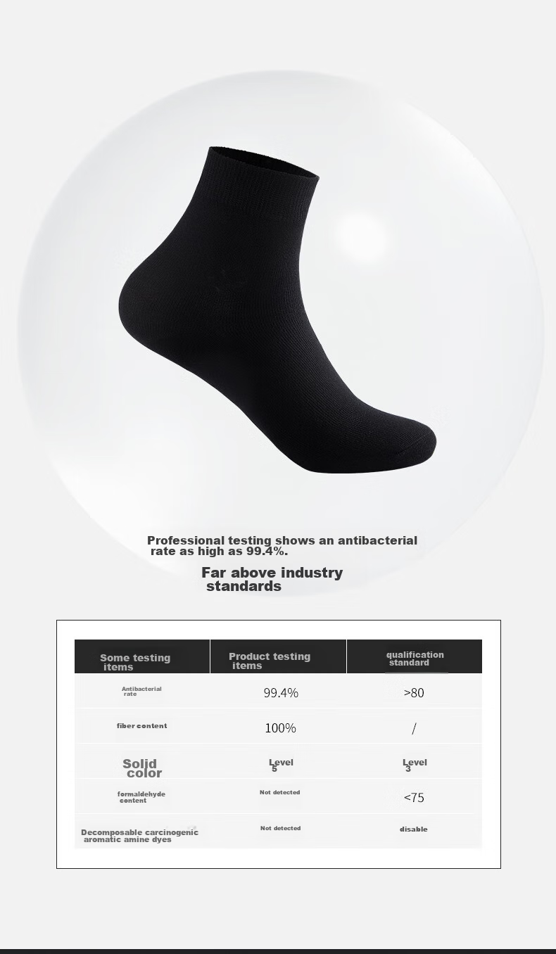 Hengyuanxiang [Hot Selling 200,000] Men's Socks, 100% Pure Cotton, Business Elite Mid-Calf Socks for Men, Sweat-Absorbing And Breathable, Spring And Summer 3