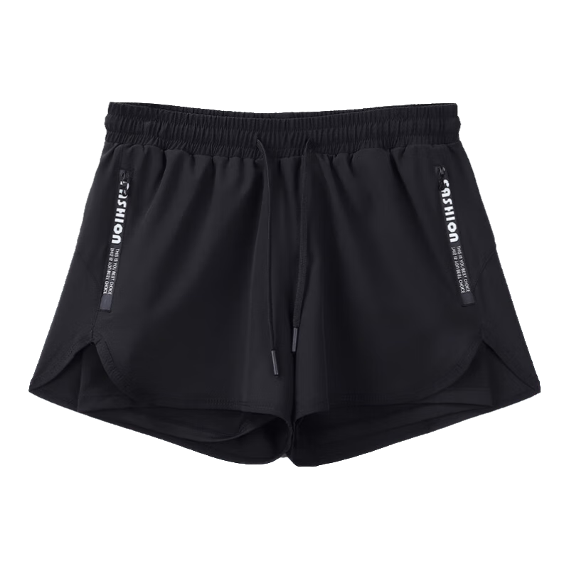 BURUITE Men's Sports Shorts, Track And Field Marathon Training Pants, Summer Ice Silk Quick-Dry Three-Quarter Length Shorts, Running Shorts with Lining, Fitness Pants