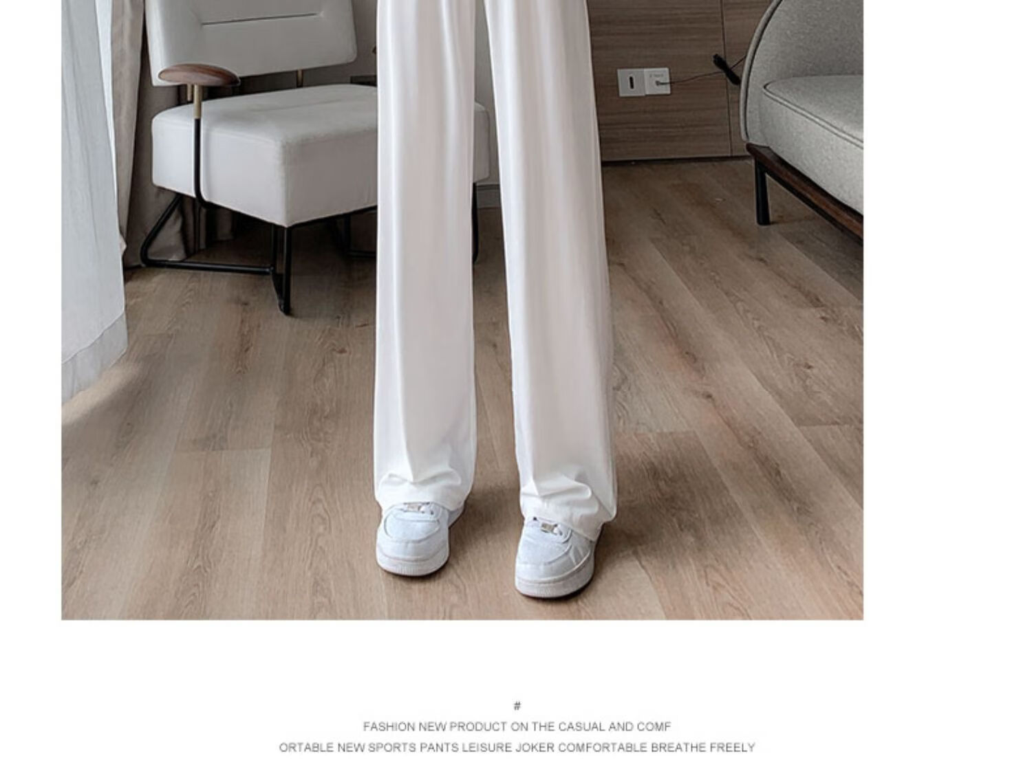 JOYNCLEON Maternity Pants, Summer Wide-Leg Trousers for Women, Petite Size, Outdoor Wear, Draping Ice Silk Casual Pants for Women, Black, L, Jyk176499 34