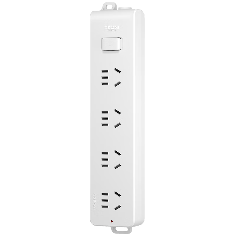 DELIXI National Standard Socket/power Strip/power Bar/power Strip/terminal Block/power Strip, 4-Outlet Wireless Power Strip without Cord, Master Switch
