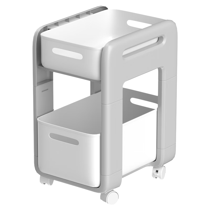 YOUQIN Backpack Storage Rack, Movable Cart, Book Organizer, Household Bookshelf, Under-Desk Wheeled Cabinet for Storing Schoolbags