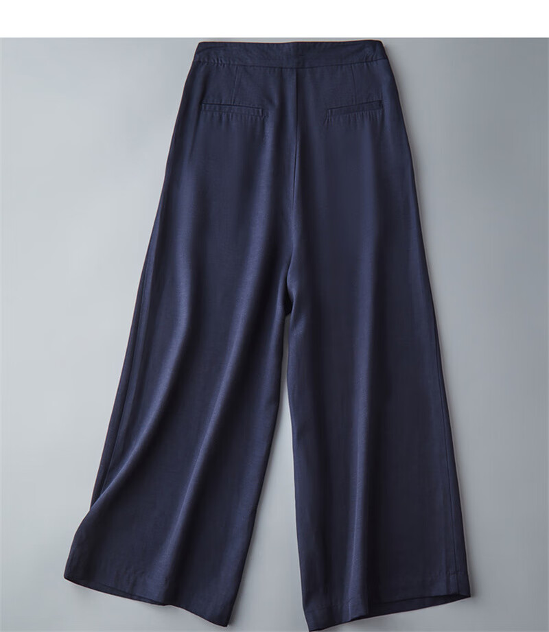 Dme [Sea Salt Mint] Summer Loose-Fitting Commuter Slimming Wide-Leg Cropped Casual Pants 20