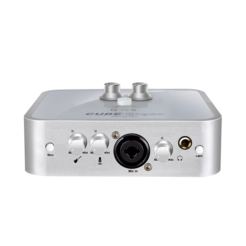 Aiken ICON 2nano External Sound Card Live Streaming Device, Streamer Live Singing Shouting Microphone, Mobile Phone Computer Professional Recording Karaoke Singing Sound Card Equipment ICON Single Sound Card