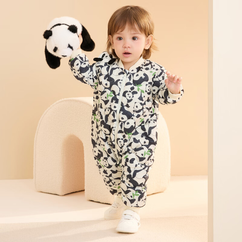 BALABALA Baby Down Jumpsuit Unisex Winter Hooded Cute 200424120201