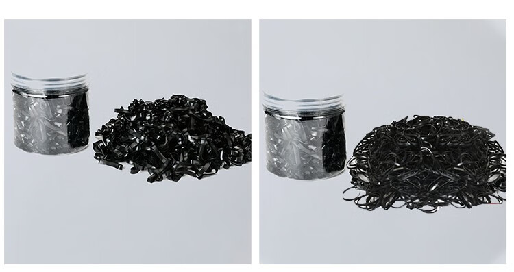 Dongyiyanxuan Disposable Hair Ties, Thickened Hair Bands, Black, 500 Pieces, Hair Elastics for Ponytails 6