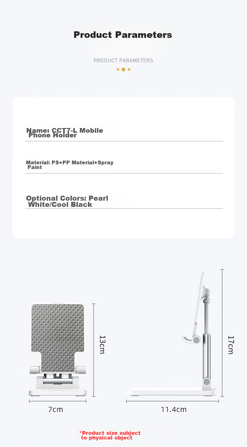 Kelleia [Upgraded Dual-Rod] Phone Stand, Live Streaming Desktop Stand, Lazy Stand, Influencer IPad Tablet Foldable Extendable Adjustable Stand, White 16