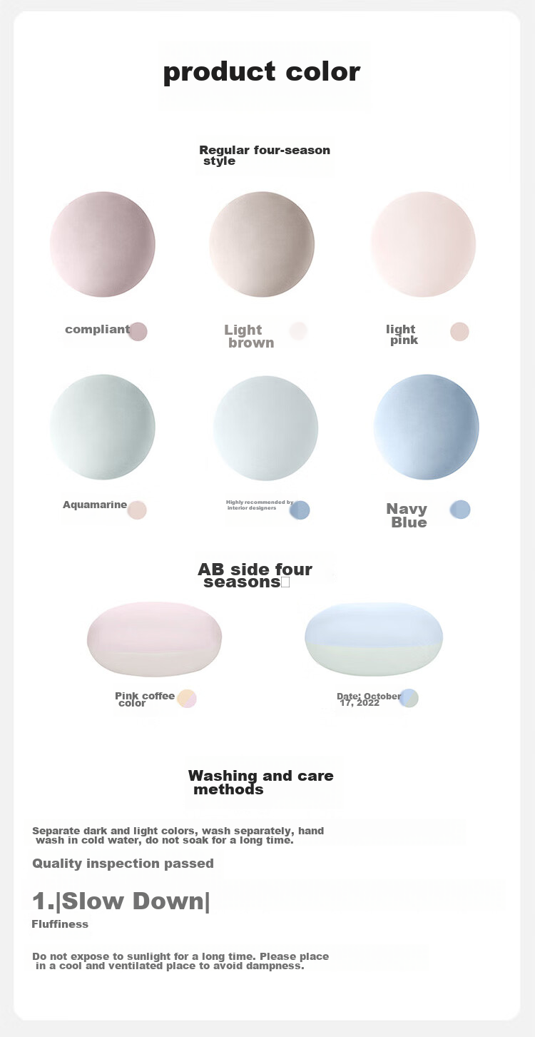 Wangyiyanxuan Soft Drum Hug Pillow, Bed Headboard Cushion, Home And Office Pillow, Diameter 50CM, Holiday Gift 5