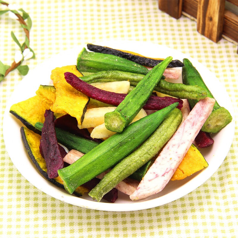 味滋源16种综合蔬菜干果蔬脆500g水果干混合装果蔬脆片秋葵香菇脆零食