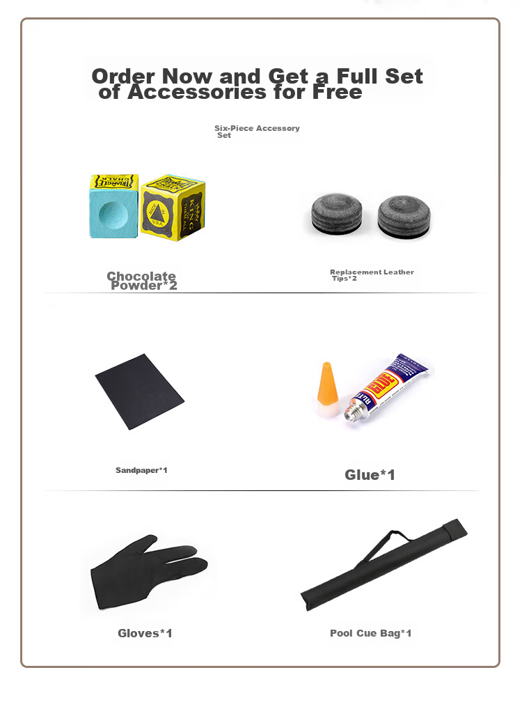 INVUI Pool Cue, Small Tip Cue, Purple Heart Wood, Black Eight Billiard Cue, Detachable Snooker Cue, Z-12 5