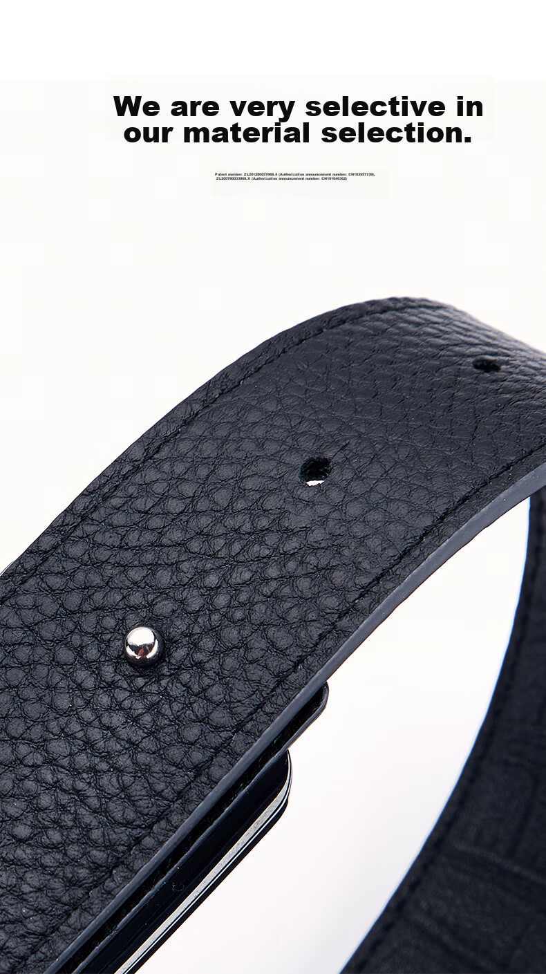 GUSKI Brand Men's Leather Belt with Ceramic Buckle, Business Trouser Belt, Gift Box, Birthday Present for Boyfriend Or Husband 6