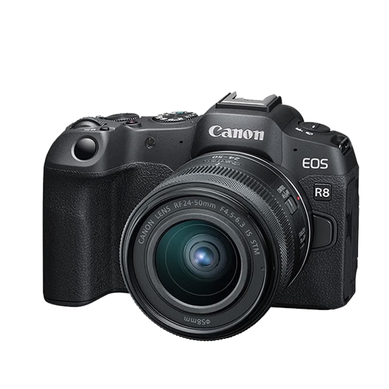 Canon R8 Full-Frame Mirrorless Digital Camera 4K Video HD Live Streaming Compact Portable High-Quality Professional Micro Camera Travel Home Photography Essential Kit