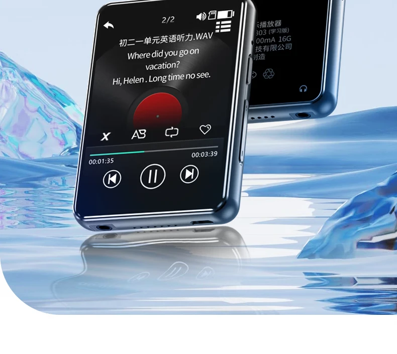 Patriot aigo 803 learning version mp3/mp4 music video player 2.8 inches full touch screen Bluetooth external nondestructive HIFI students English Walkman e-book 32G black Patriot aigo 803 learning version mp3/mp4 music video player 2.8 inches full touch screen Bluetooth external nondestructive HIFI students English Walkman e-book 32G black
