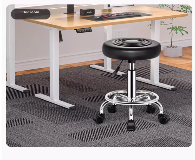 Zhuobo Bar Stool, Adjustable Height Chair, Swivel Chair for Home Use, Reception Chair for Front Desk, Cashier Stool for Bar, Beauty Salon Chair, BTY01 Black 14