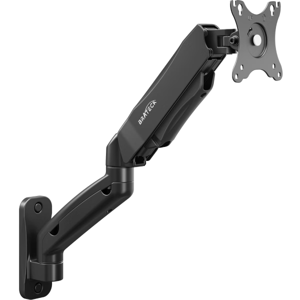 Brateck Beihu Monitor Stand, Wall-Mounted Mechanical Arm, Computer Stand Wall-Mounted Clip Base, Screen Lifting And Heightening Stand E313 Black 17-32 Inch, Dormitory Suspended Arm Support