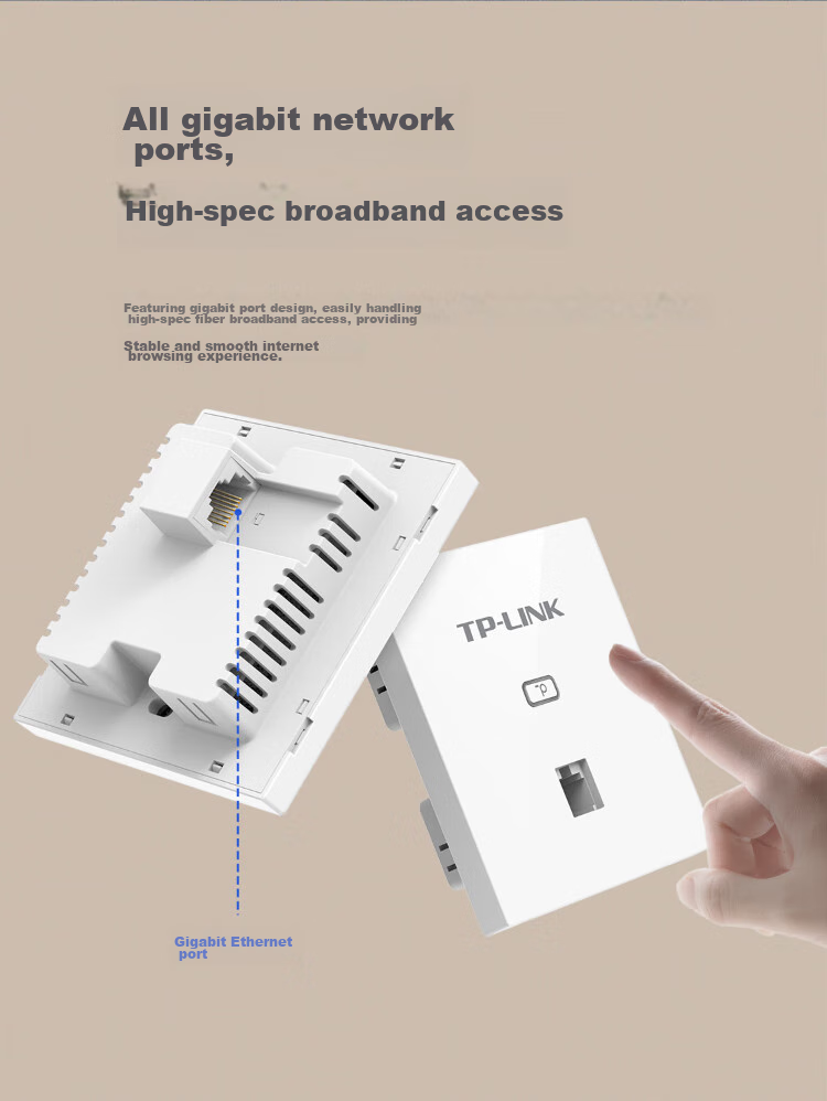 TP-LINK AX1500 Dual-Band Gigabit Whole-House WiFi 6 Panel AP Router, POE Powered AC Managed, TL-XAP1502GI Thin Champagne Gold (Square) Easy Expansion Versio 4