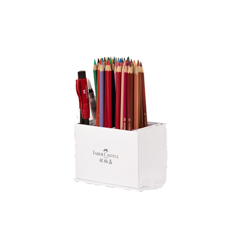 Faber-Castell Water-Soluble Colored Pencils, 48 Colors in Tube Box (With Water-Soluble Pencils And Tap Water Pencils), for Art Sketching