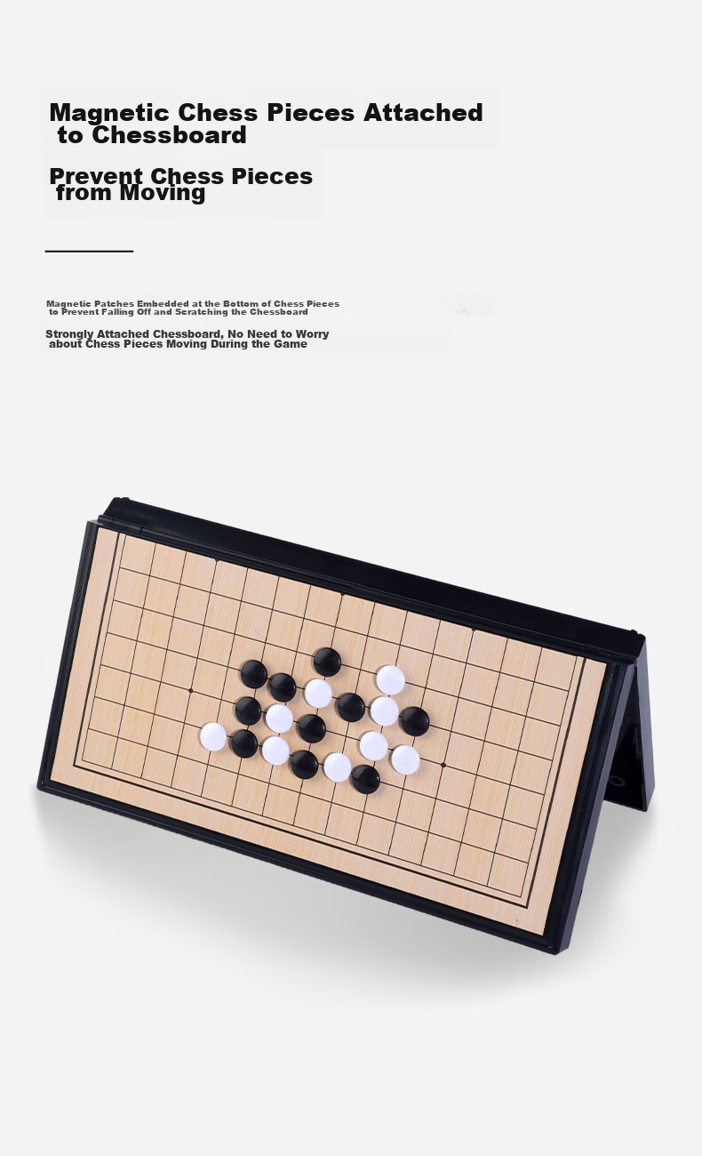 Toylezhi Magnetic Portable Folding Go and Gomoku Board Children's Educational Puzzle Toy Children's Day Gift 2