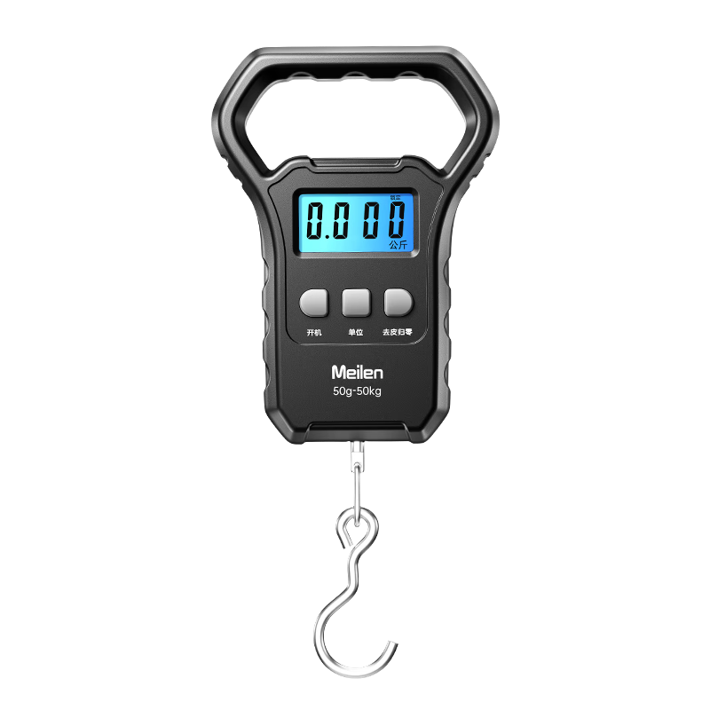 Meilen Portable Electronic Scale, Spring Scale, Weighing Device, Hanging Scale, High Precision 50kg, for Home Use, Luggage Scale, Vegetable Scale, Express Delivery Scale