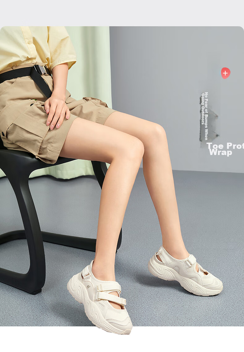 CAMEL Mary Sports Casual Shoes, Outdoor Beach Thick-Soled Heightening Women's Shoes, X24B09L7007, Beige, Size 40 4
