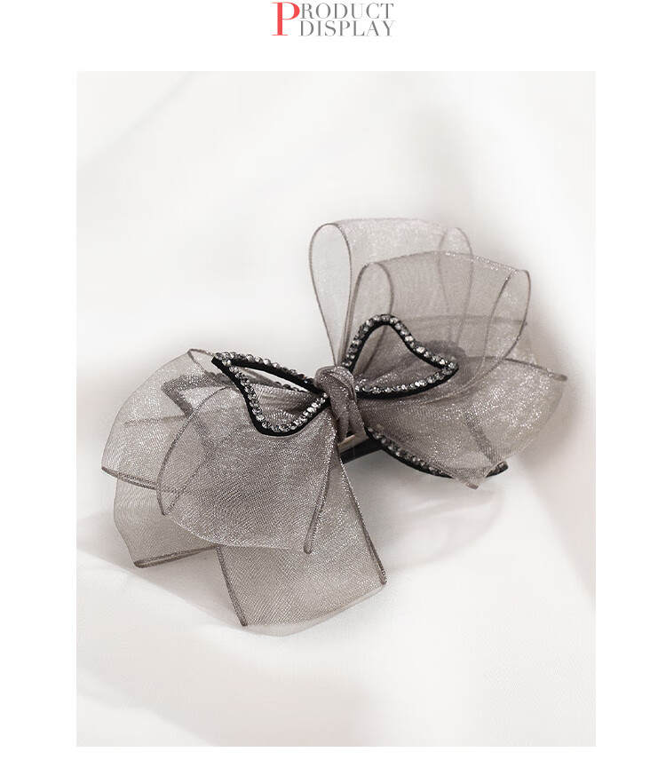 CHIMERA Elegant Back-Of Barrette, Gentle Wrinkle Half-Up Hair Clip, Spring Hair Accessory, Women's Birthday Gift 9
