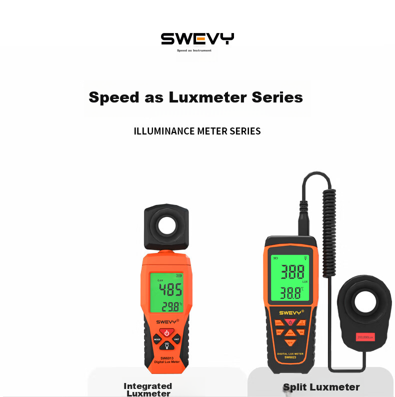 Suwei Illuminance Meter, Light Meter, Illuminometer, Brightness And Illuminance Tester, Light Meter SW6013 5