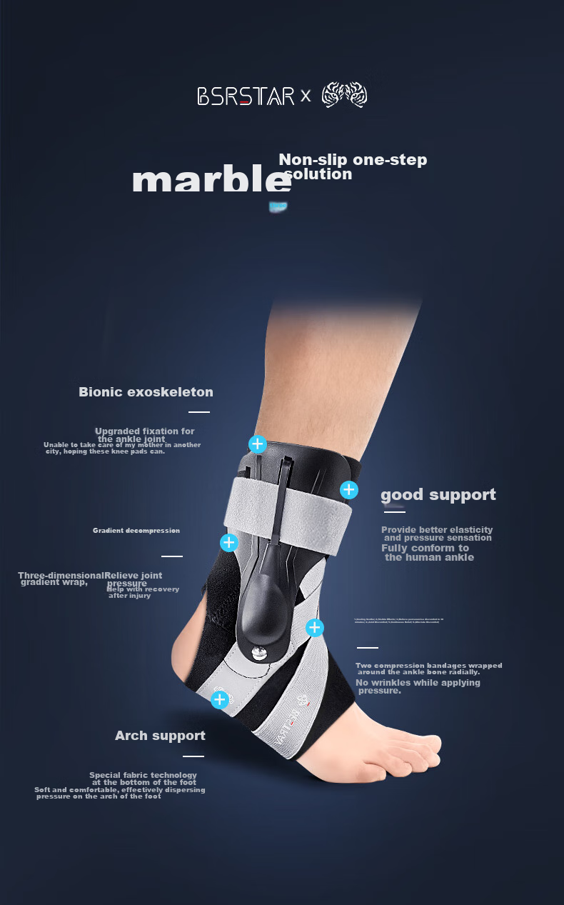 Bestray 5D Ankle Brace, Joint Fixation Support, Post-Injury Recovery Sleeve, Ankle Protector, Basketball Sprain Rehabilitation, Anti-Sprain Foot Guard 3