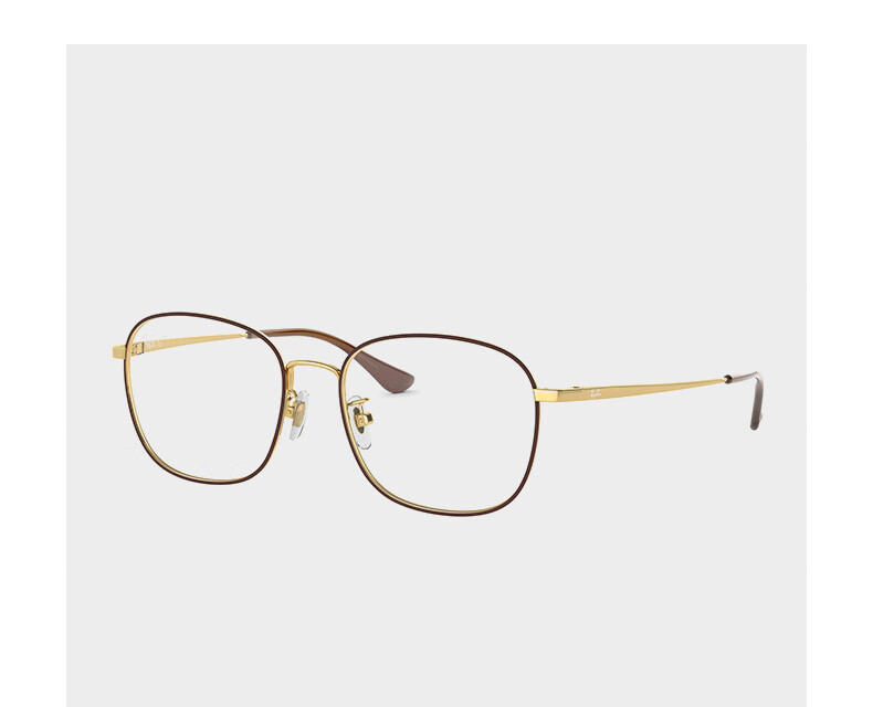 RayBan Metal Square Prescription Glasses Frame, Retro Lightweight Cosmetic Optical Frames, 0RX6418D Gift 7