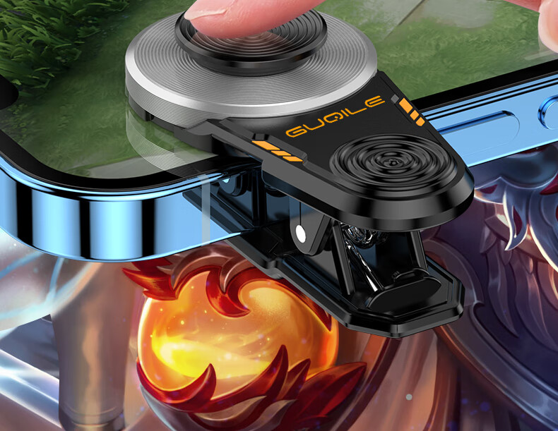 BIAZE Mobile Game Controller, PUBG Helper And Peace Elite Assistant, Mechanical Pressure Gun DNF Honor of Kings Gaming Accessory Grip, Specially Designed for Apple And Android, YX84 9