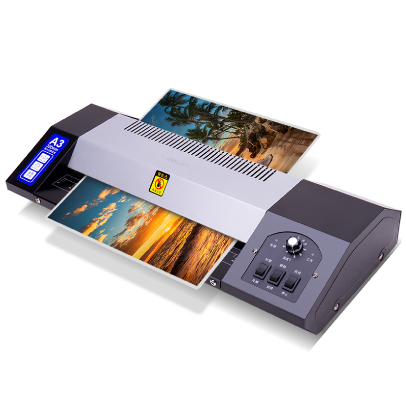 Deli Home And Office A3/A4 Photo Laminator, Compatible with A3 And Smaller Laminating Pouches, Commercial Photo Laminating Machine, Film Sealing Machine, All-Metal Construction, Same As Offline Model