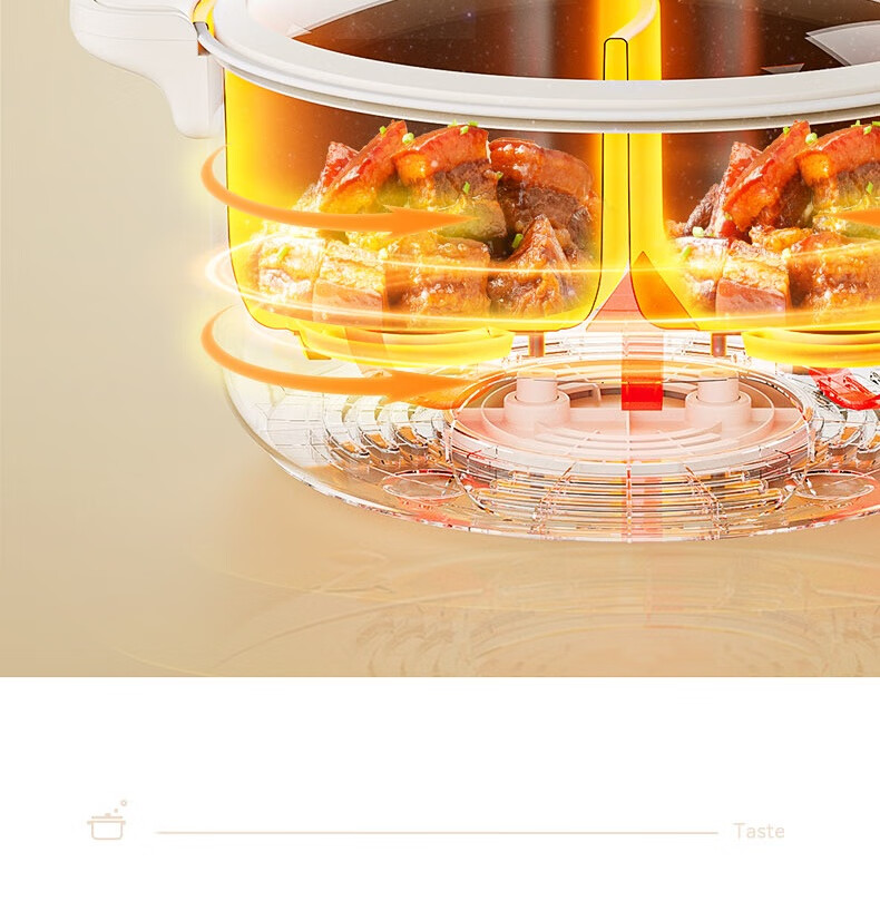Modong [Douyin Popular Trend] Dual-Sided Electric Hot Pot Heating Pot for Home Multi-Purpose Cooking, 6L Non-Stick Pot with Independent Temperature Control for Each Side MD-HGE06 5