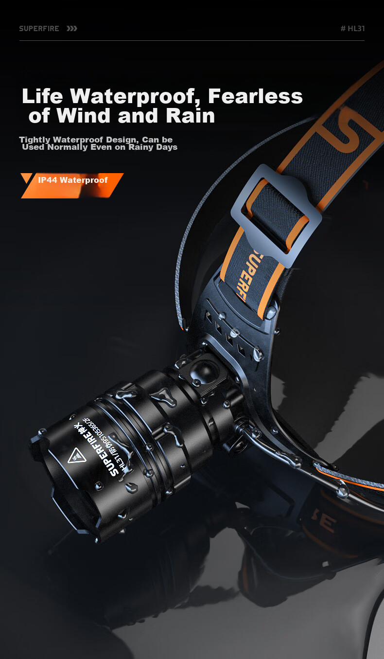 SupFire Headlamp with Zoomable Brightness, Ultra-Bright Fishing Light, Long Battery Life, Head-Mounted Mining Lamp, High-Power Night Fishing And Beach Combing Flashlight 13
