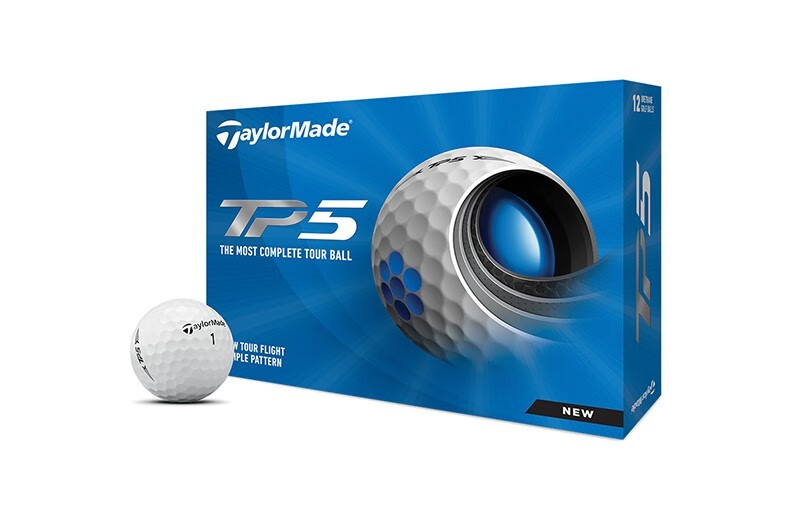 Taylormade TP5X 3.0 Golf Balls 5-Layer Practice and Tour Professional White 12-Pack 12