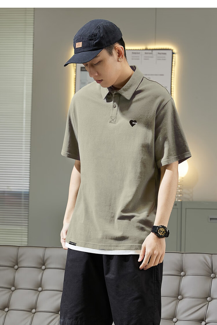 TonLion 2026 Autumn And Winter Men's Polo Shirt, Short Sleeves, Left Chest Embroidery, Small Details 16