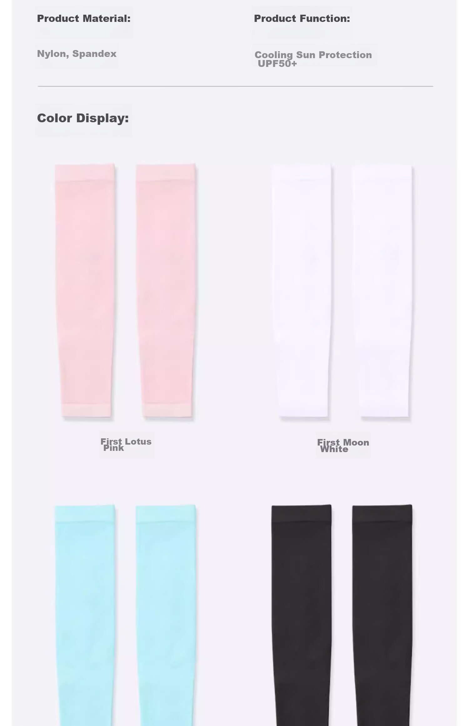 Ousen Children's Sun Protection Ice Sleeves, Outdoor Sun Protection Ice Silk Arm Sleeves, for Boys And Girls, Students, Summer UV Protection Arm Covers 20