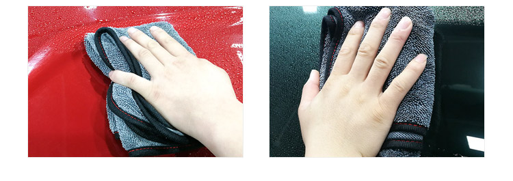 Good Weather Ultra-Fine Double-Sided Braided Car Wash Absorbent Towel, Professional Water Collection, Gray, 40*60cm - 2 Pieces for Car And Home Use 7