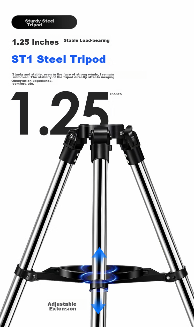 EXPLORE SCIENTIFIC 80EQ3 Astronomy Telescope Large Aperture Professional High-Definition High-Power Stargazing Kids Gift 23
