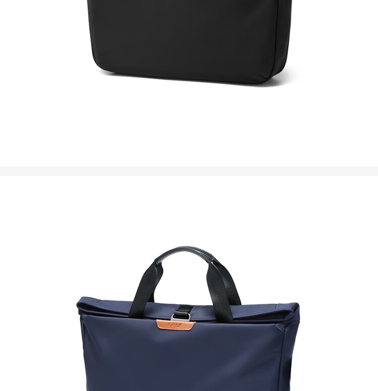 GOLF Business Briefcase, Men's Casual Large-Capacity Handbag, Can Fit 14-Inch Laptop, Fashionable Multifunctional Shoulder Crossbody Bag, 6J679424J Black 29