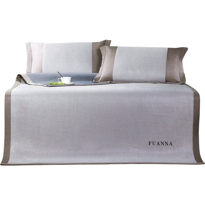 Fuanna Home Textile Washable Antibacterial Summer Cooling Air-Conditioned Mat 3-Piece Soft Mat for Single/Double 1.5m Bed