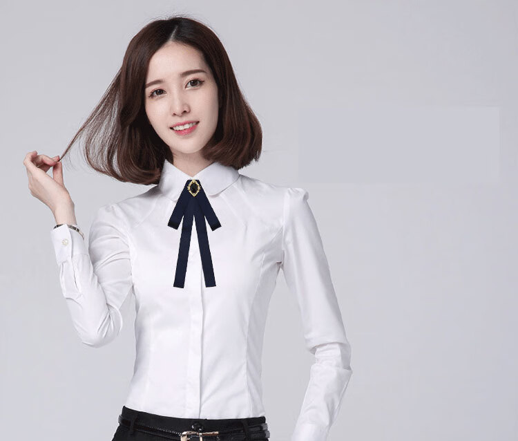 homeglen 手工空姐职业领结飘带蝴蝶结商务女士正装领花英伦领带 蓝色