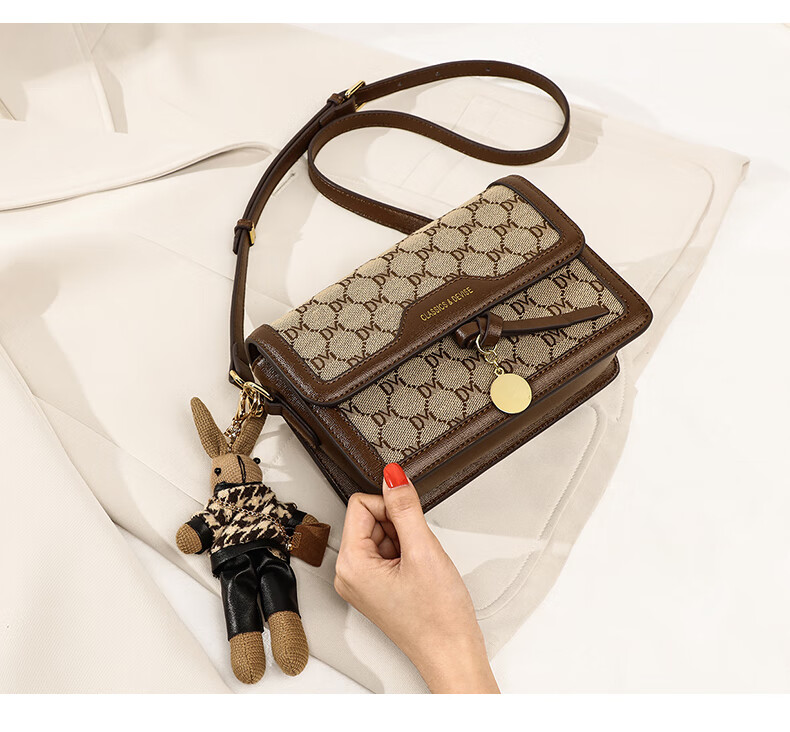 Aiqinghai Handbag, Women's Crossbody Bag, Shoulder Bag, Luxury Brand, High-End Small Square Bag, Birthday Mother's Day Gift, Practical Present for Mom 18