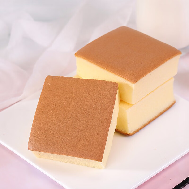 比比赞（BIBIZAN）原味纯蛋糕600g营养早餐手撕面包吐司糕点心饼干老人休闲零食品