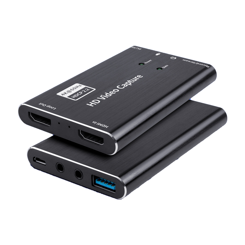 LinkStone HDMI Video Capture Card 4K/60Hz Input for Mobile Phones, Laptops, Cameras, Camcorders, TikTok Live Streaming, Audio and Video Recording Box 1080P Capture