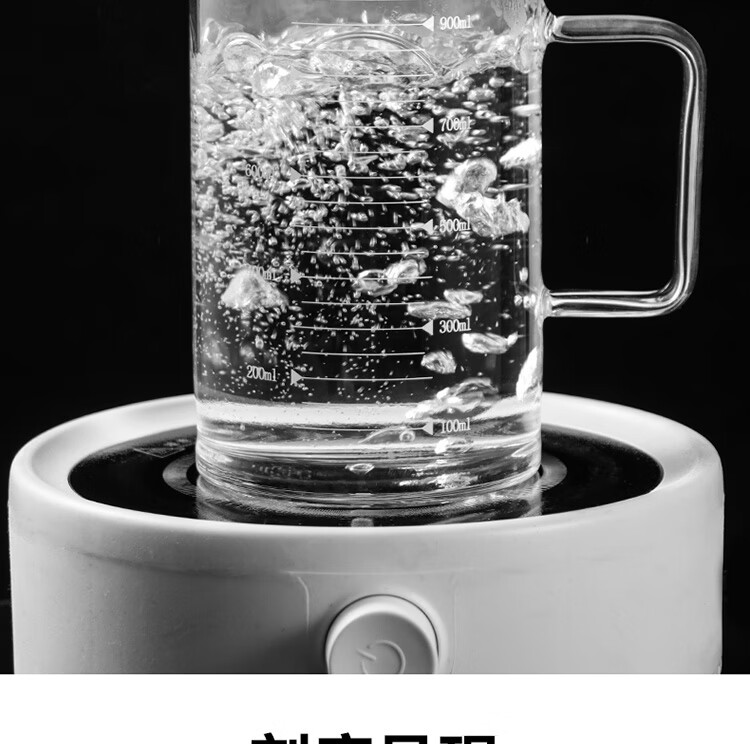 BJ High Borosilicate Glass Cup with Scale Measuring Cup Large Capacity Room Tea Cup Heat-Resistant Children's Water Cup 1000ml 6