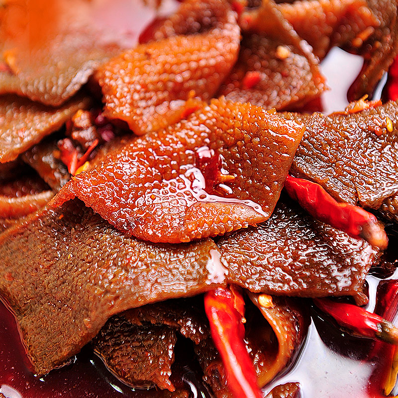 金大州 火锅素毛肚麻辣味500g 魔芋爽辣条办公室休闲出游零食 