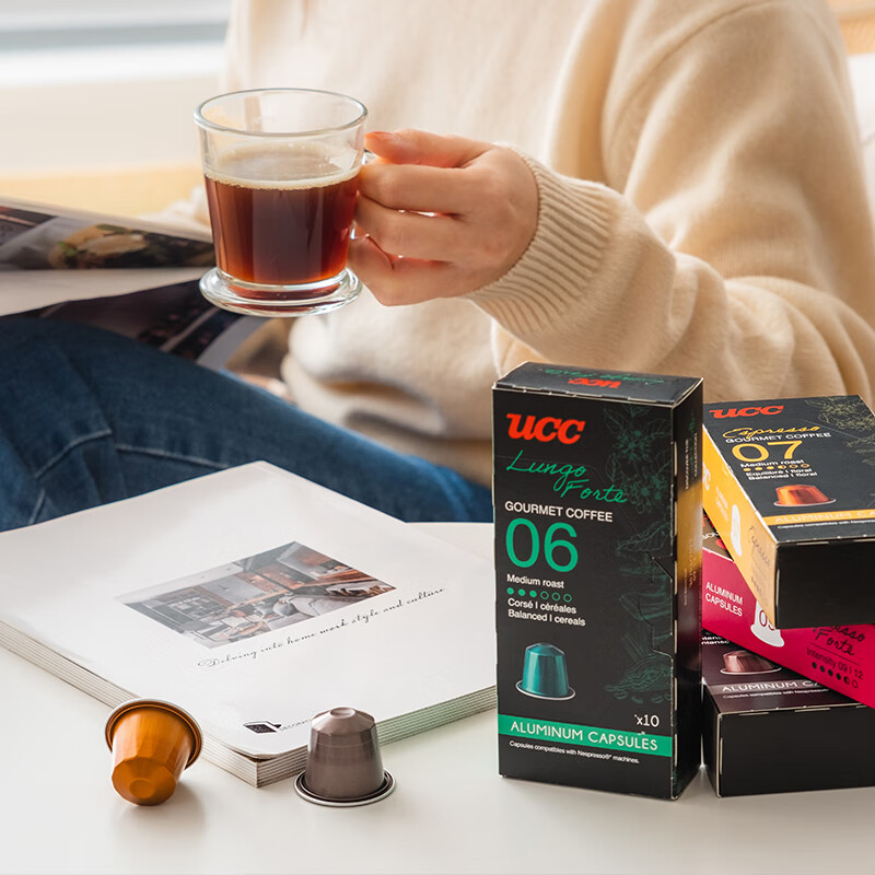 悠诗诗（UCC）咖啡品鉴师系列胶囊咖啡09号 浓缩馥特适配Nespresso机型  10粒装