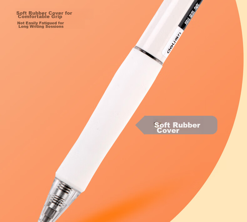 Deli Retractable Exam Pen for Beginners, Stylish ST Tip, Student Exam-Specific Gel Pen, Quick-Drying Smooth Writing, Black 0.5mm, 5 Pens/Box, 33803 for College Entrance Exams 14
