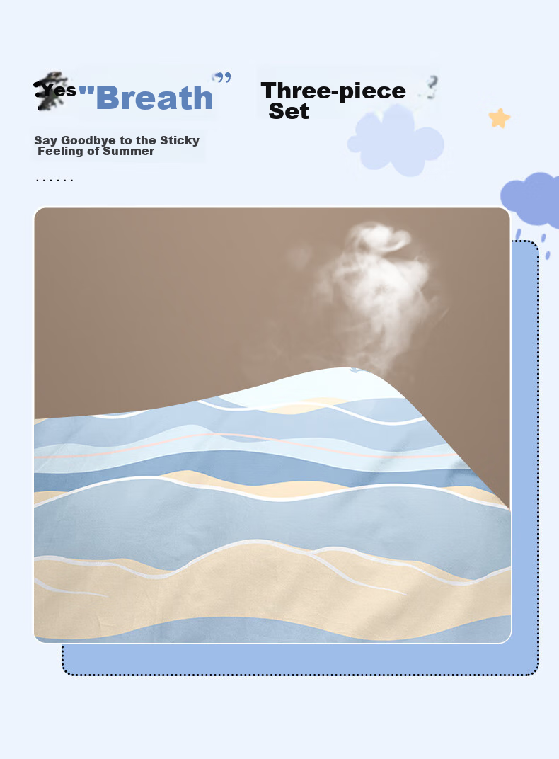 BEYOND Home Textiles Back-To Season Pure Cotton Student Dormitory Bedding Three-Piece Set Single Full Cotton Duvet Cover Bed Sheet Set 90cm 10