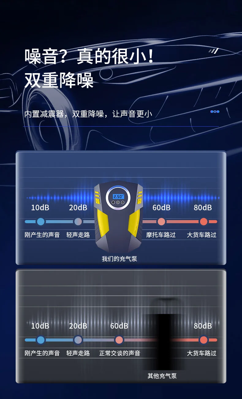 EZH car air pump car tire air pump portable electric air pump car air pump digital display automatic charging stop EZH car air pump car tire air pump portable electric air pump car air pump digital display automatic charging stop